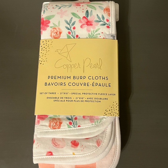 Copper Pearl Premium Burp Cloth (3 Pk) - Picture 7 of 7